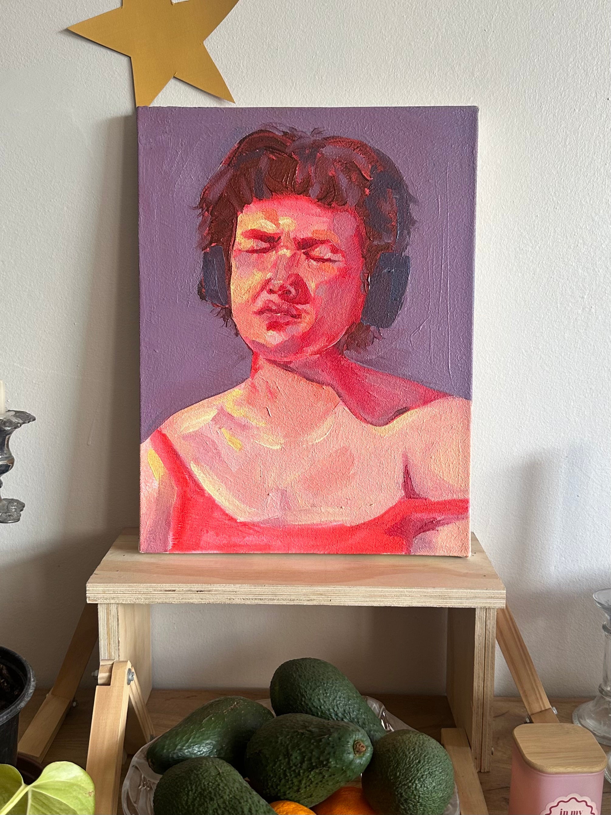 Self-portrait after a hard week